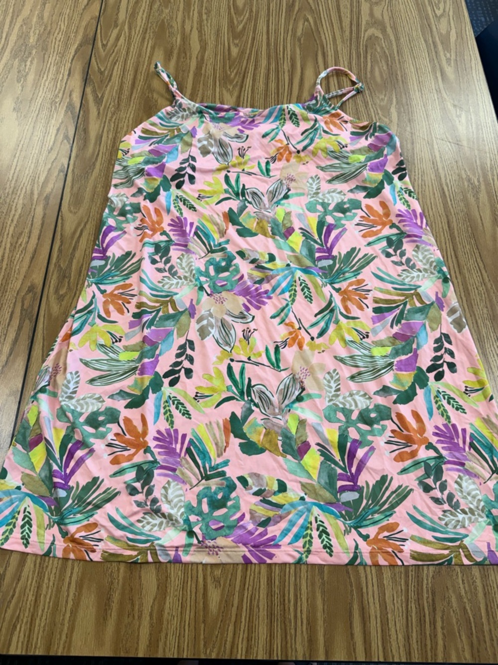 Gorgeous Power 2 the Flower‎ Tropical Floral Pink Sundress with shelf bra